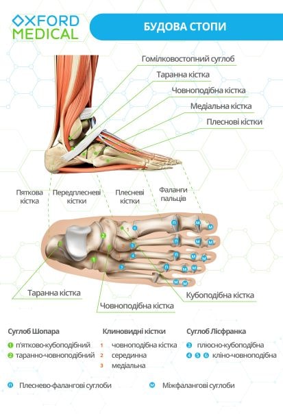 вивихи стопи