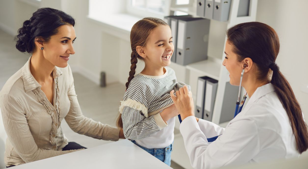 Which doctors should a child visit before school?