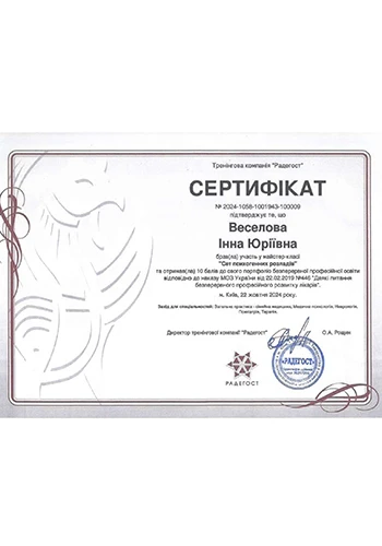 Веселова Инна Юрьевна