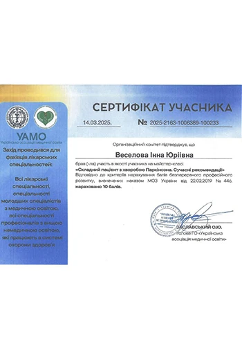 Веселова Инна Юрьевна