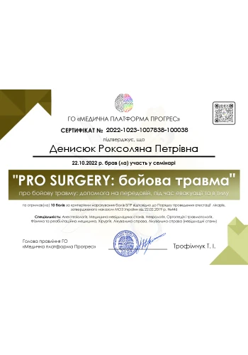 Денисюк Роксоляна Петровна