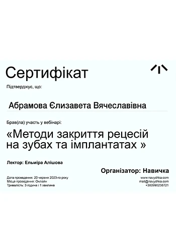 Абрамова Елизавета Вячеславовна