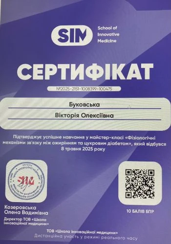 Bukovska Viktoriia Oleksiivna