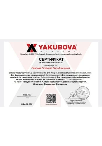 Павлова Людмила Володимирівна