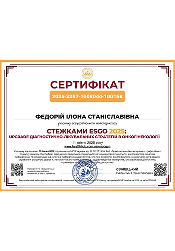 Федорий Илона Станиславовна