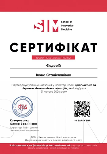 Федорий Илона Станиславовна