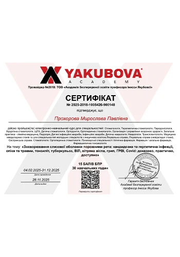 Прохорова Мирослава Павловна