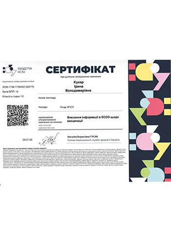 Кухар Ирина Владимировна