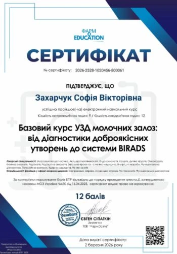 Zakharchuk Sofia Viktorivna