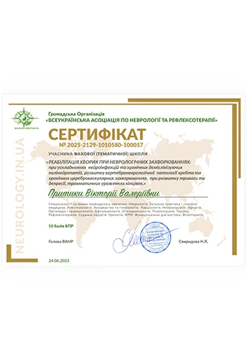 Prytyka Viktoriia Valeriivna