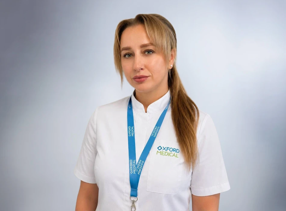 Нікуровська Любов Миколаївна – лікар-терапевт, кардіолог I категорії приватної клініки Оксфорд Медікал Київ