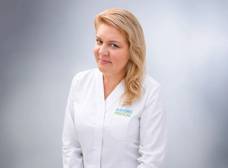 Kovalevska Inna Grigorivna – rheumatologist, therapist, ultrasound doctor of the highest category of the private clinic Oxford Medical Kyiv