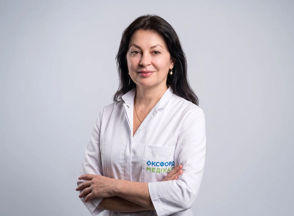 Svitlana Borysivna Lehka – dermatovenerologist at the Oxford Medical Kyiv private clinic.